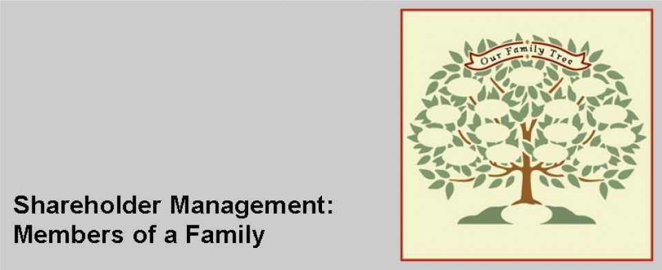 Shareholder Management: Members of a Family